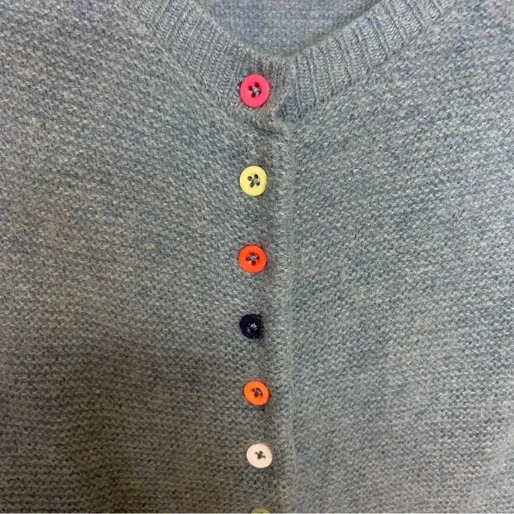 Tabitha Webb baby blue knit cardigan size M